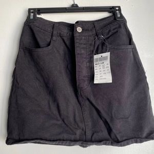 Brandy Melville Black Denim Skirt